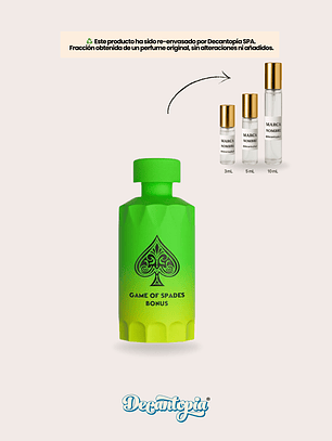 DECANT JO MILANO - GAME OF SPADES BONUS