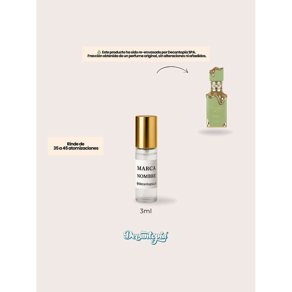 DECANT LATTAFA - ECLAIRE PISTACHE 2