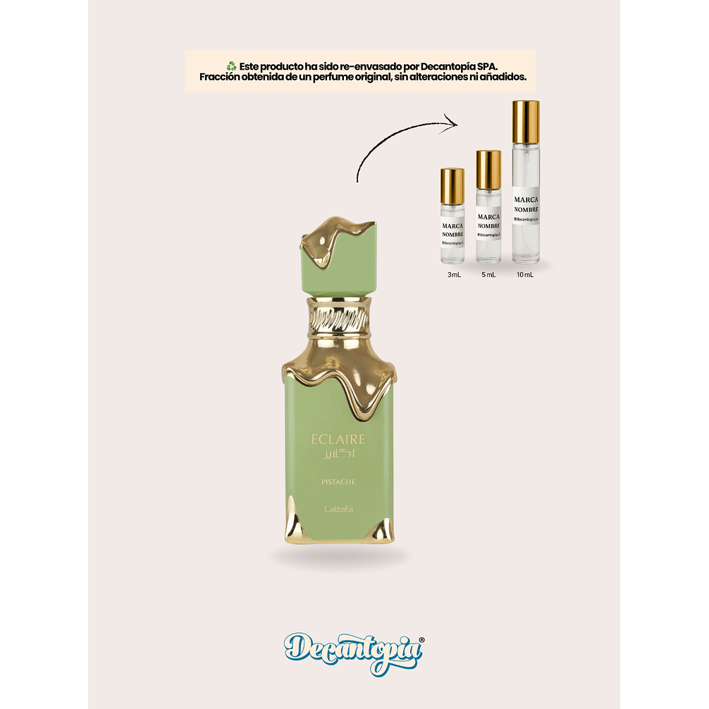 DECANT LATTAFA - ECLAIRE PISTACHE 1