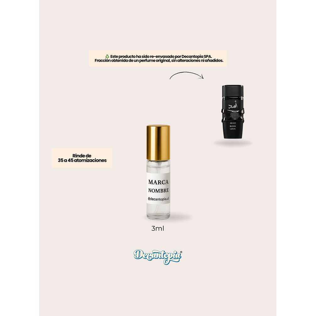 DECANT LATTAFA - ASAD ELIXIR 2