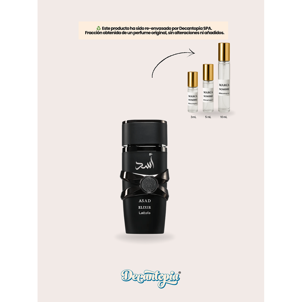 DECANT LATTAFA - ASAD ELIXIR 1