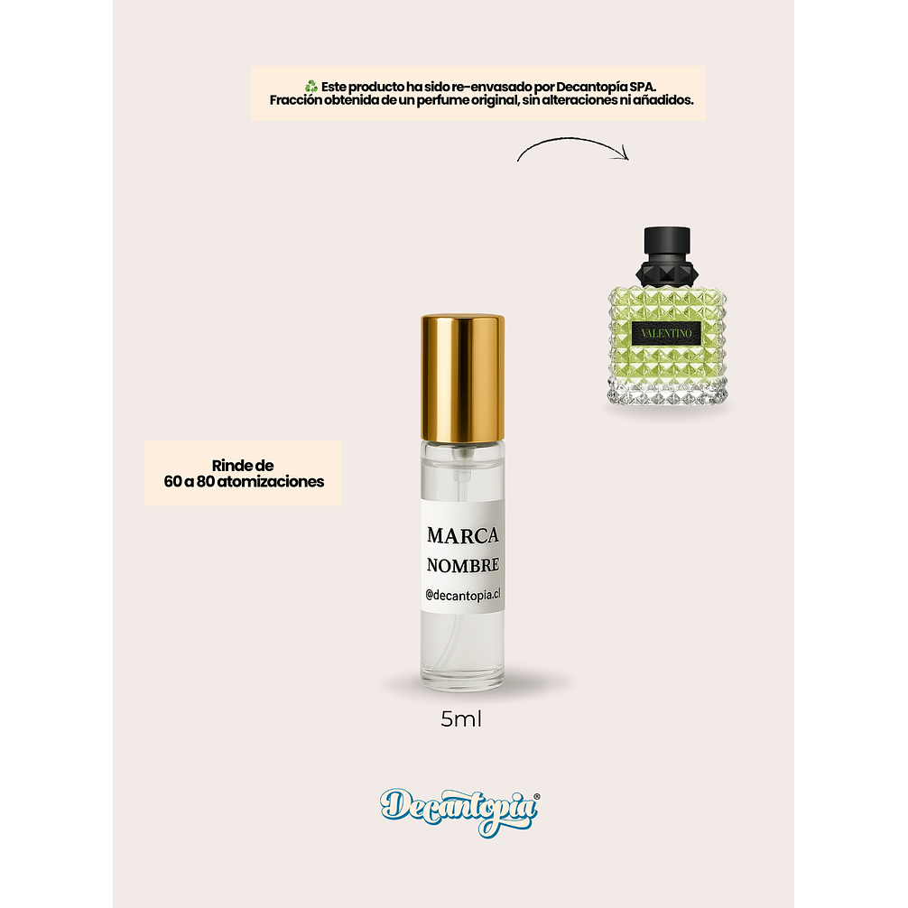 DECANT VALENTINO - BORN IN ROMA DONNA GREEN STRAVAGANZA 4