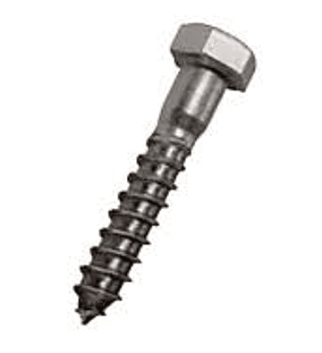 Tirafondo acero inox