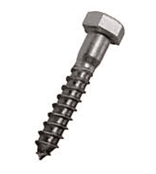 Tirafondo acero inox