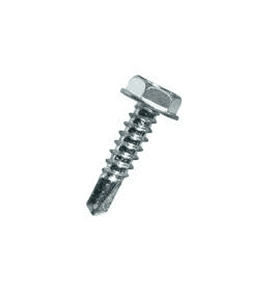 Roscalata autoperforante inoxidable cabeza hexagonal.