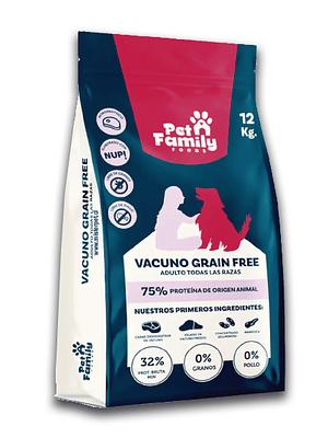 Petfamily Alimento Vacuno Libre de granos 12kg