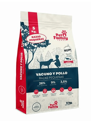 Petfamily Alimento Vacuno y Pollo razas pequeñas 5kg