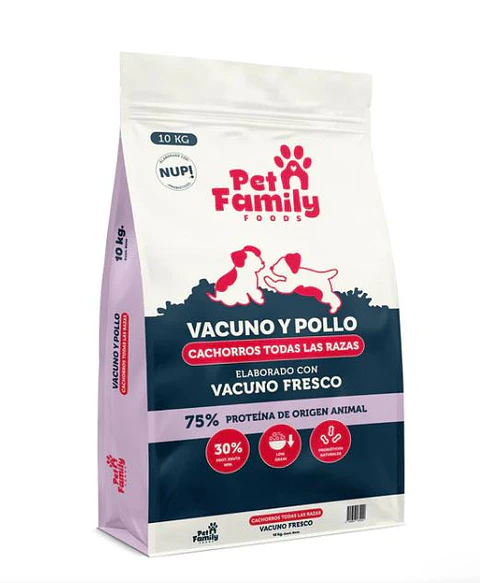 Pet Family Vacuno y Pollo Cachorro 10kg