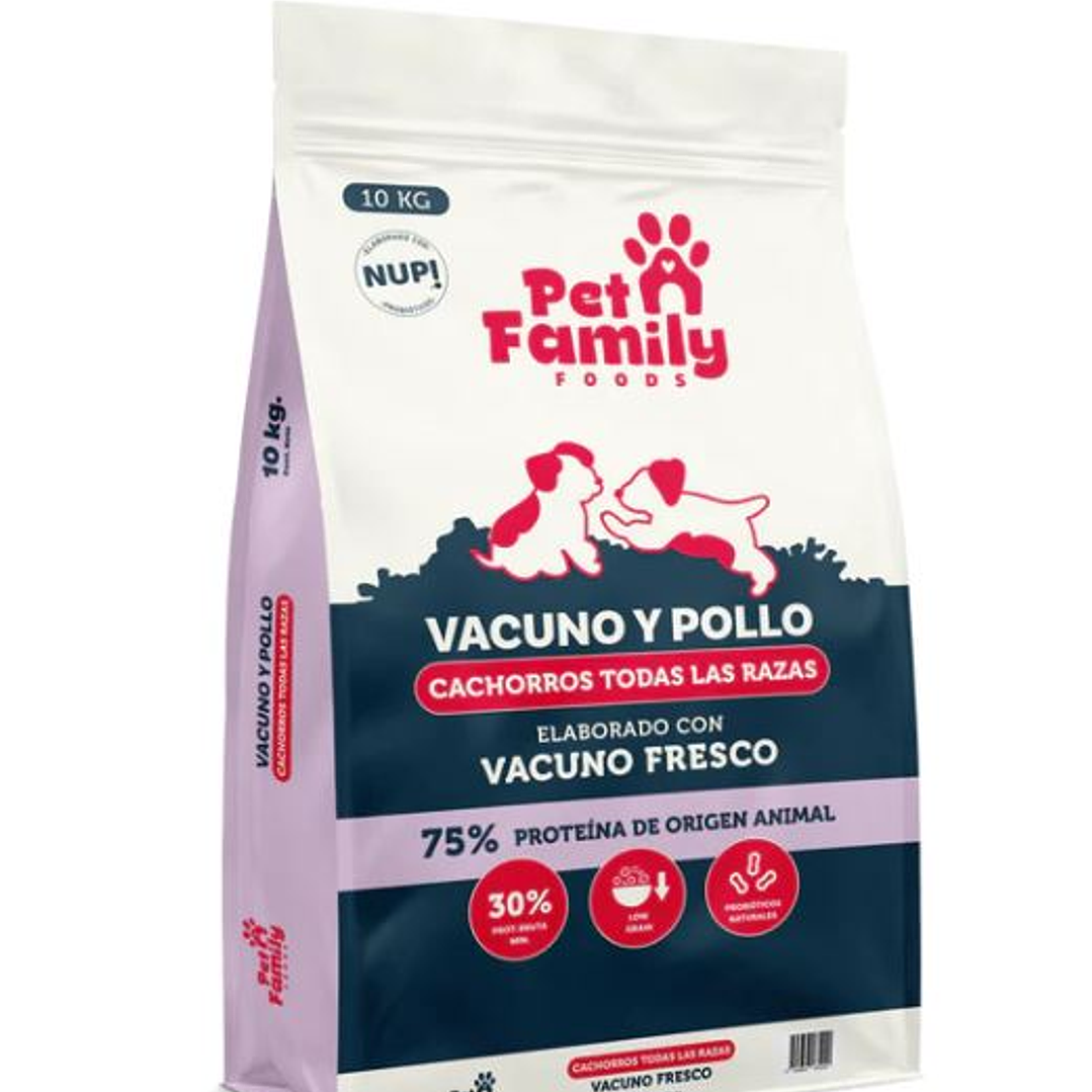 Alimento Vacuno y Pollo Cachorro 10kg 1
