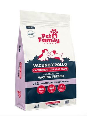 Alimento Vacuno y Pollo Cachorro 10kg