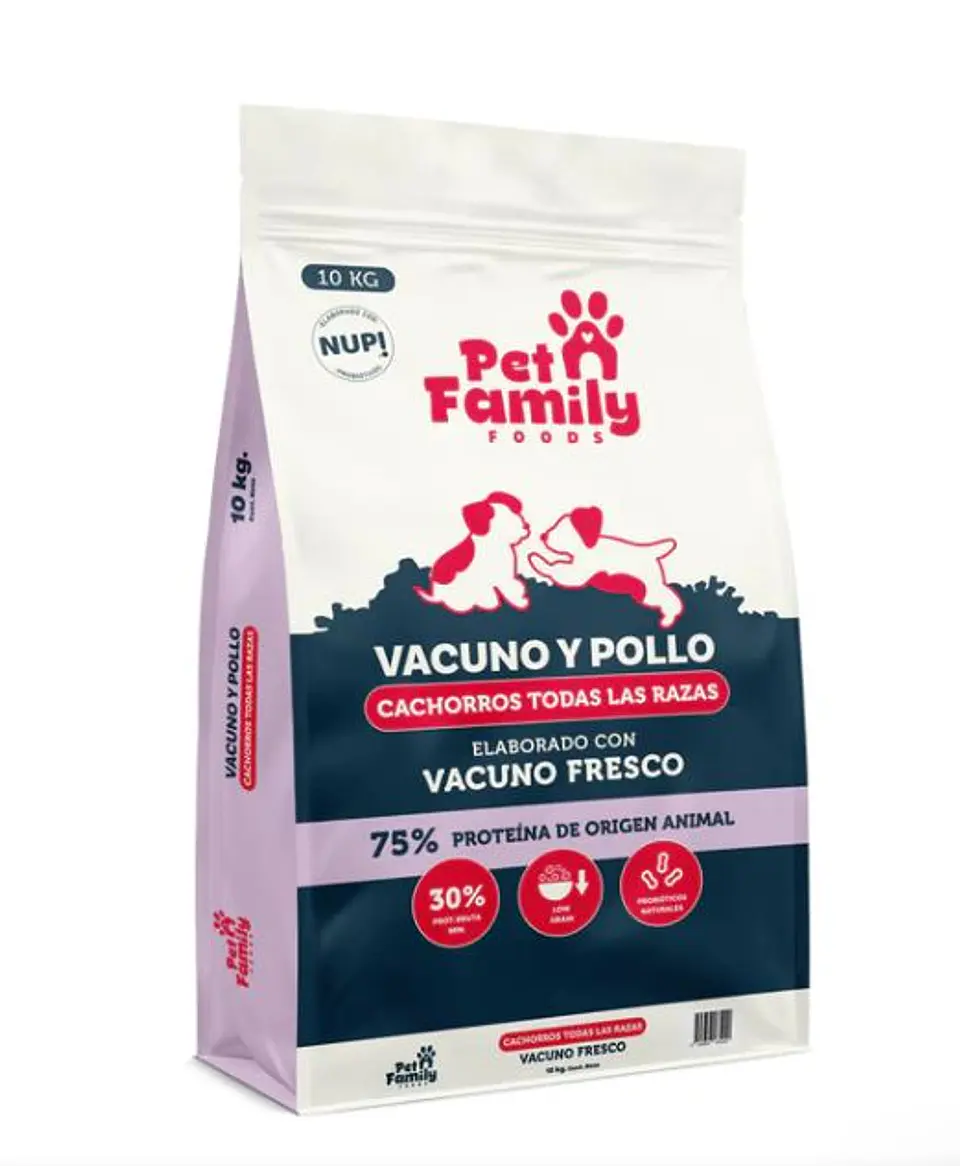 Pet Family Vacuno y Pollo Cachorro 10kg 1