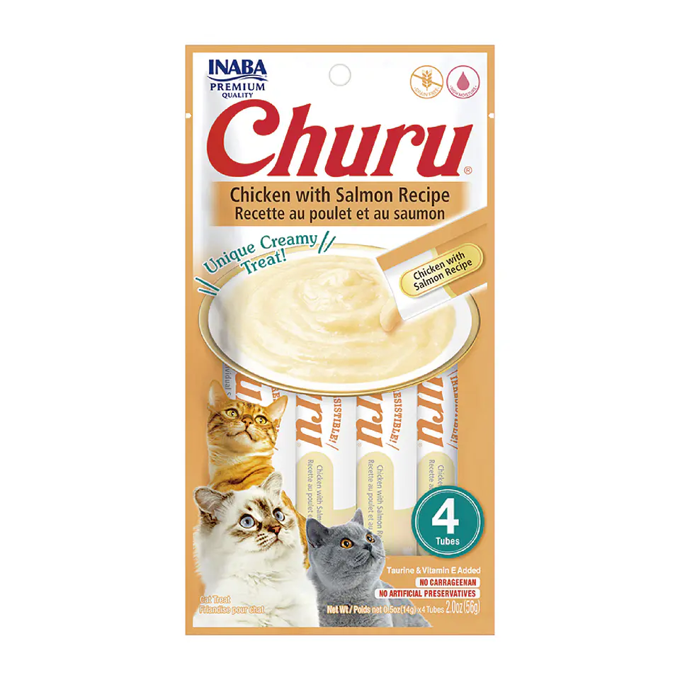 Churu Chicken Salmon 4x14g Gato 1