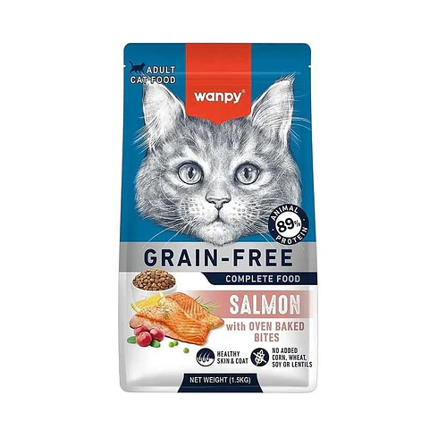 Wanpy Gato adulto Salmon GF 1,5kg