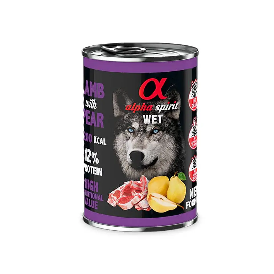 Alpha Spirit Lamb with Pear 400g 1