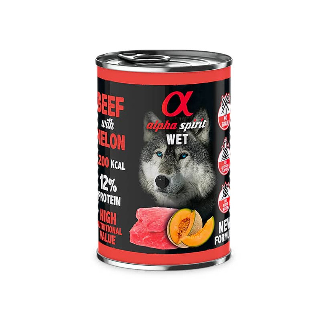 Alpha Spirit Lata Ternera Melón Lata 400grs 1