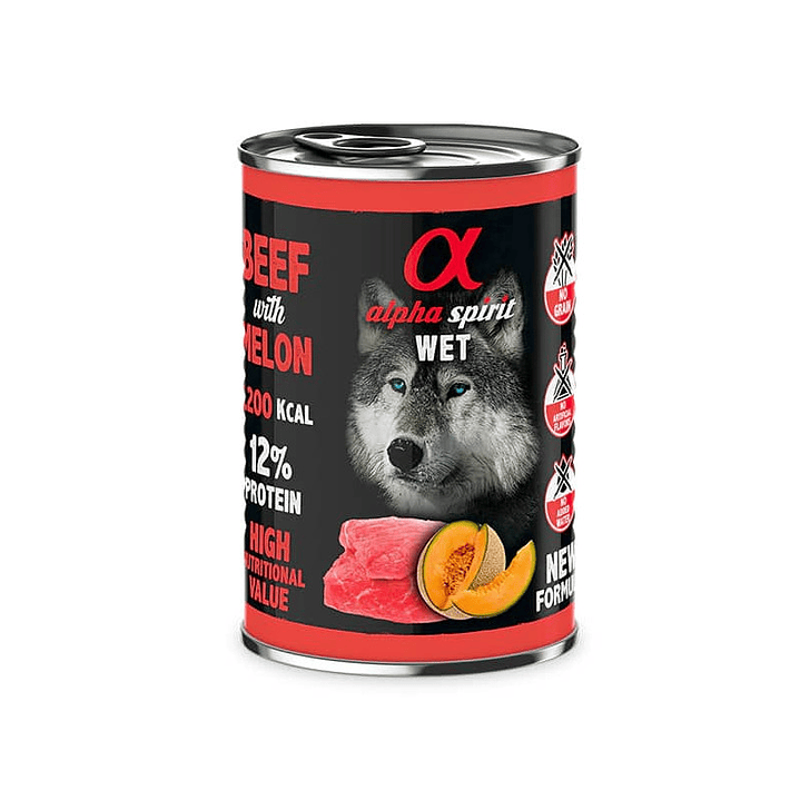 Alpha Spirit Lata Ternera Melón Lata 400grs 1
