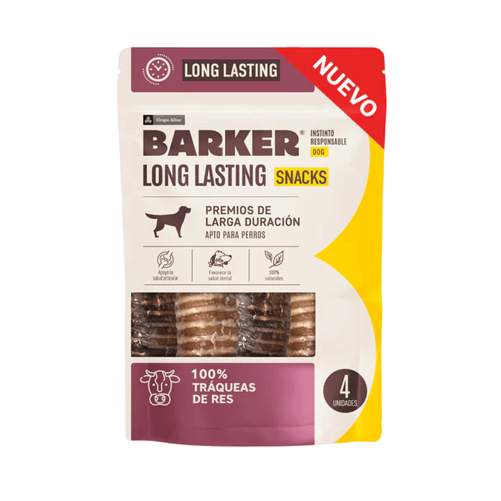 Barker Long Lasting Tráqueas de Res 4und 1
