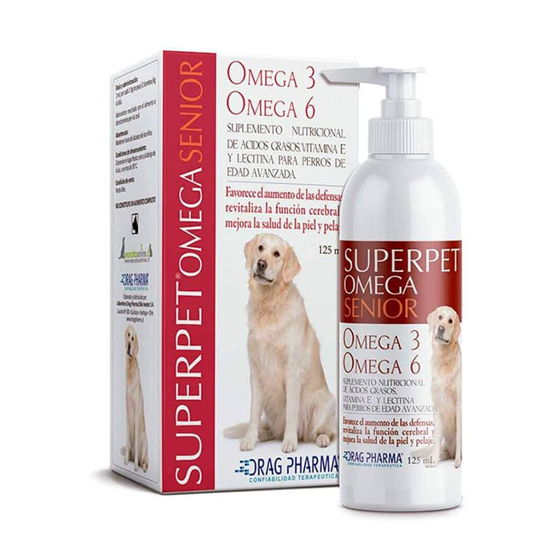 Superpet Omega senior omega 3 y 8 125ml 1