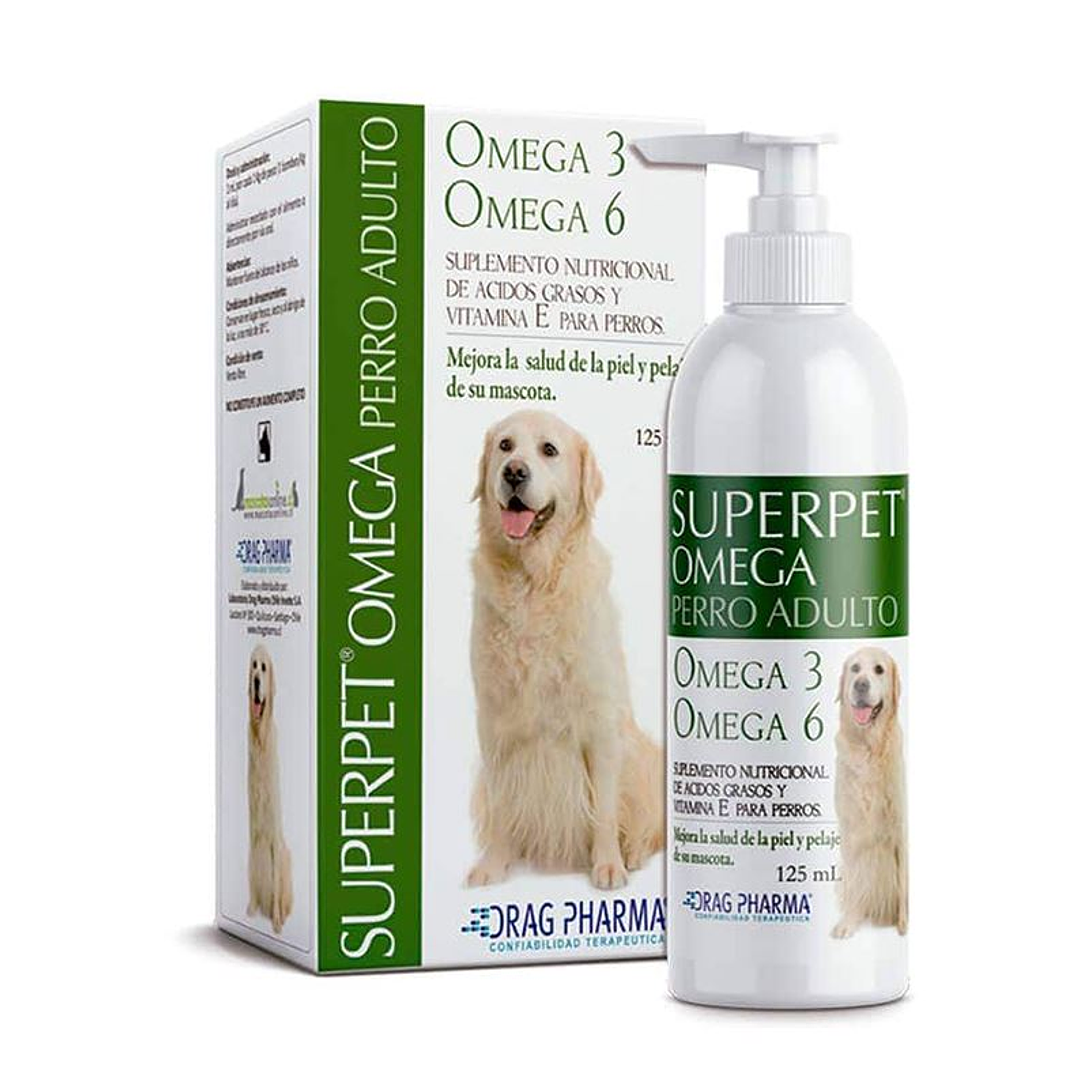Superpet Omega perro adulto omega 3 y 6 125ml 1