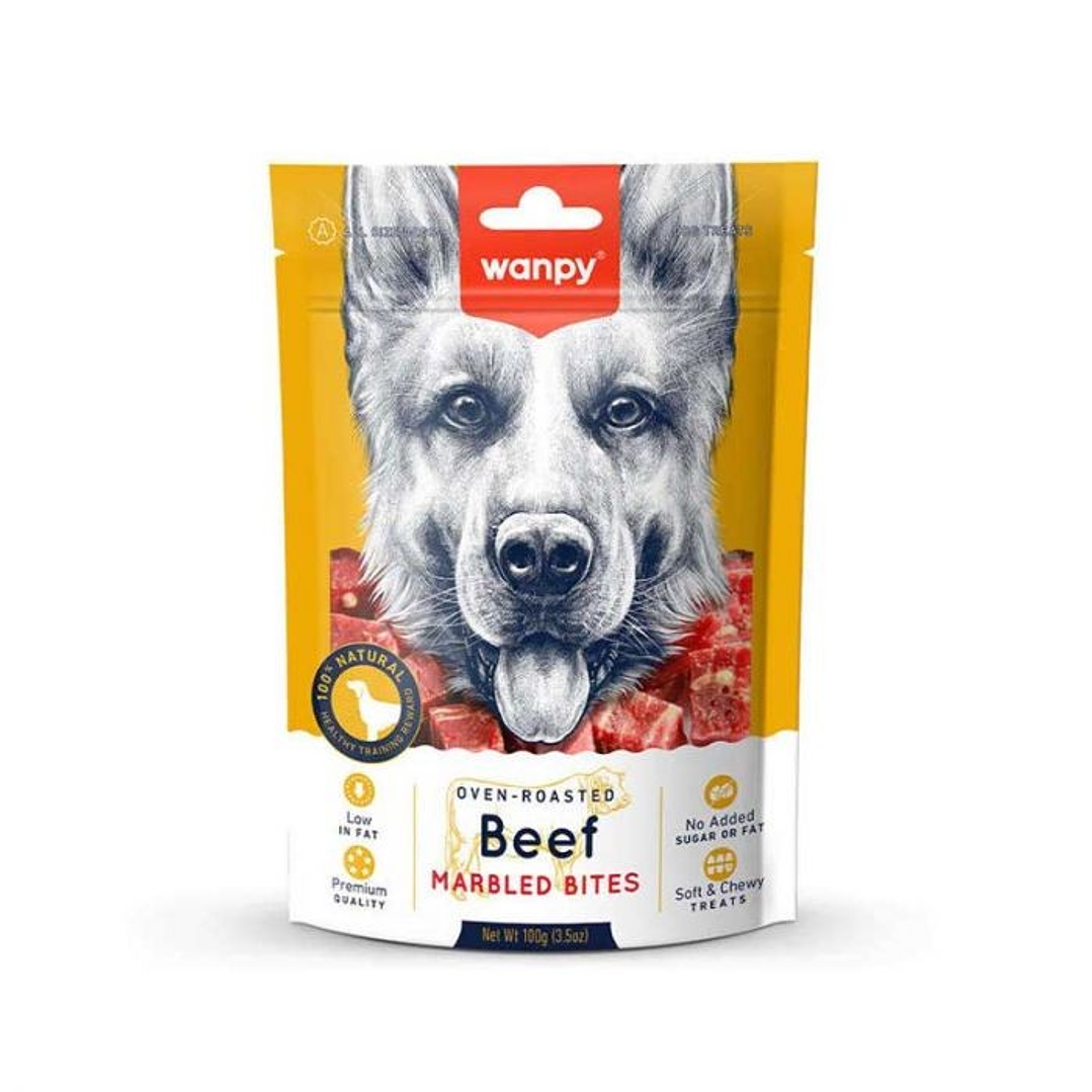 Wanpy Beef Marbled bites 100g 1
