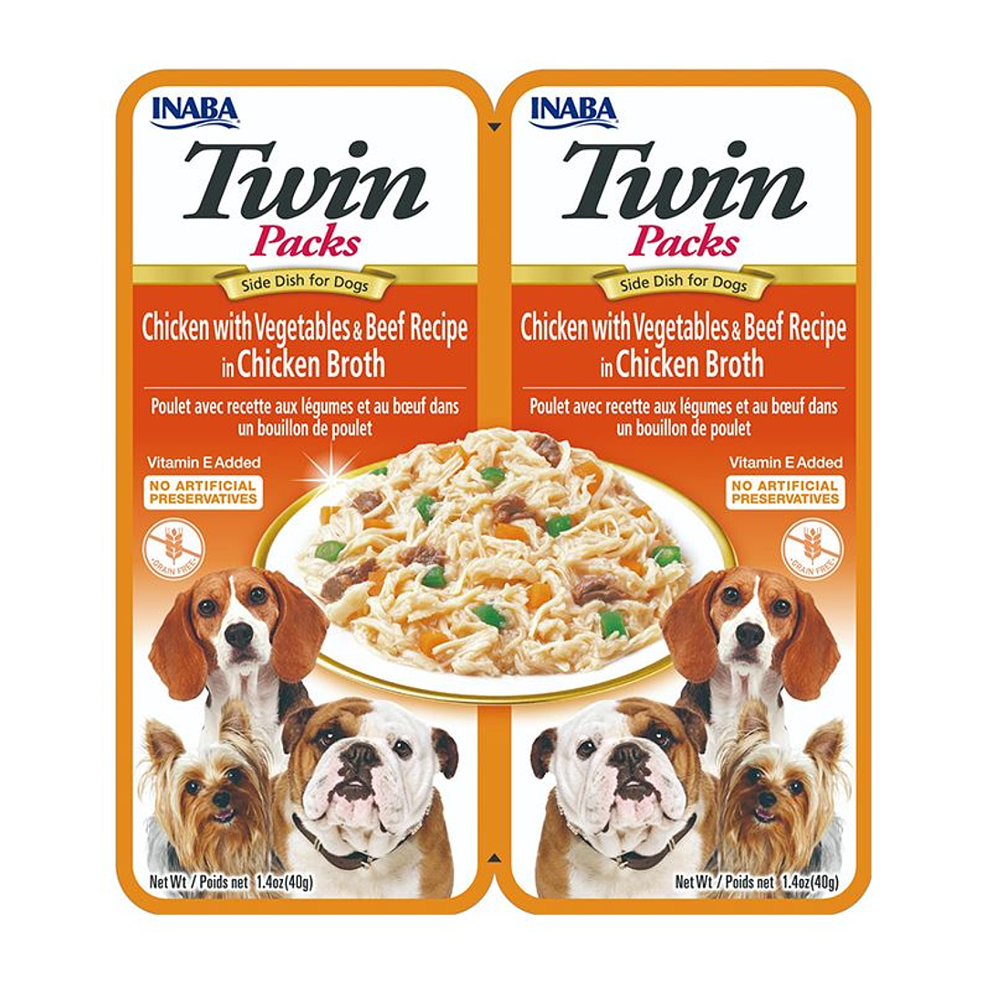 Twins Packs Chicken with Vegetables & Be 2x40g 1
