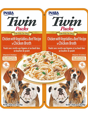 Twins Packs Chicken with Vegetables & Be 2x40g