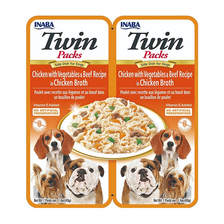 Twins Packs Chicken with Vegetables & Be 2x40g 1