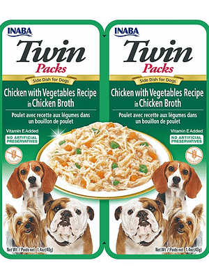 Twins Packs Chicken with Vegetables Reci 2x40g