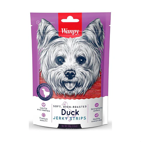 Wanpy Duck Jerky Strips 100g