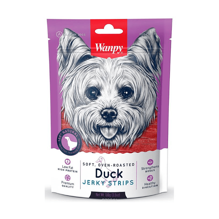 Wanpy Duck Jerky Strips 100g 1