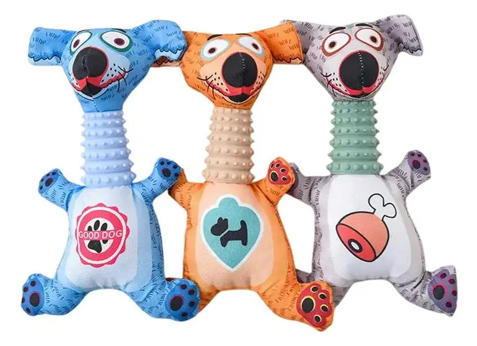 Juguete Perro colores Tela Oxford 1