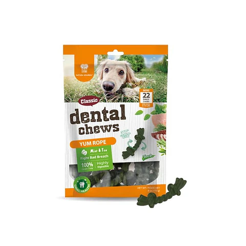 Dental Chews Yum Rope Mint & Tea 170g