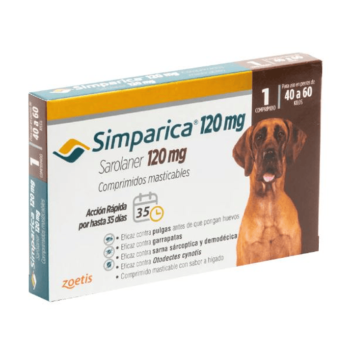 Simparica 120mg (40 a 60kg) 1 comprimido 1