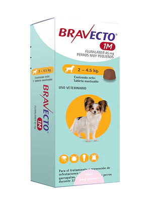 Bravecto 1M 2-4,5kg 1 und