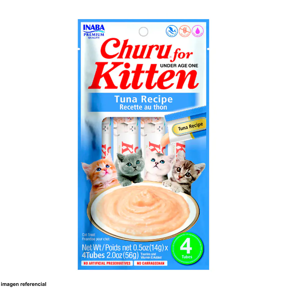 Churu Tuna with Recette au thon Kitten 4x14g 1