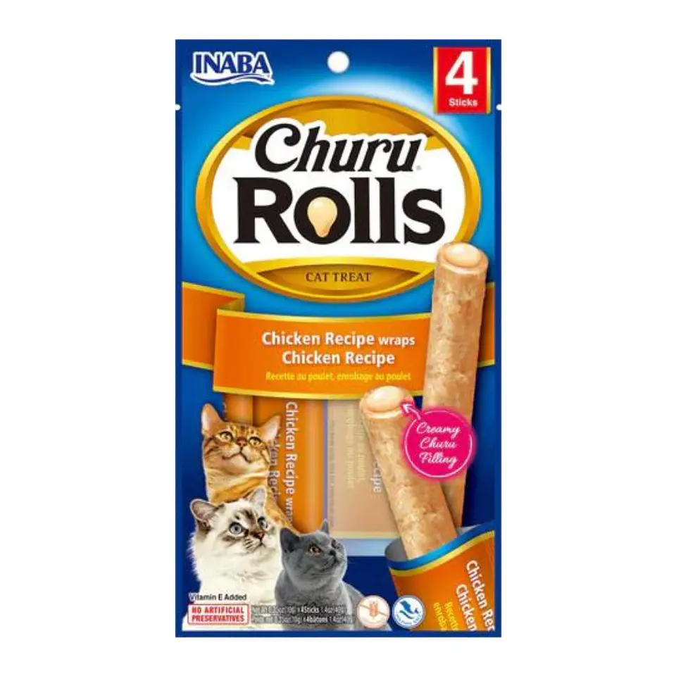 Churu rolls Cat Chicken recipe wraps 4x10g 1