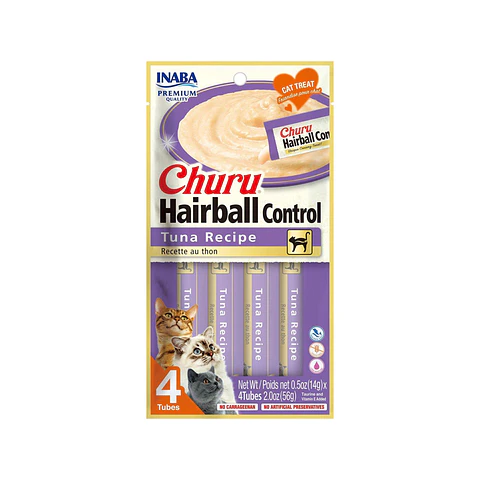 Churu Hairball control Tuna Recipe 4x14g