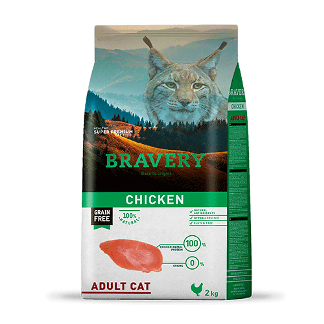 Bravery Chicken Gato Adulto 2kg 1