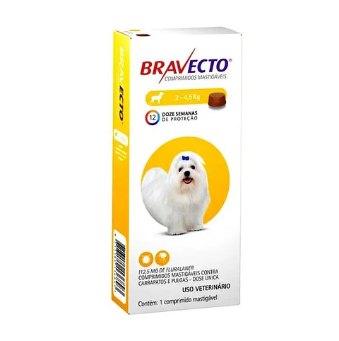 Bravecto 12 semanas 2-4,5kg
