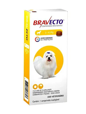 Bravecto 12 semanas 2-4,5kg