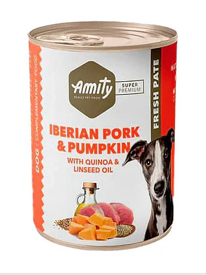 Lata Amity Iberian Pork And Pumpkin PERRO Lata 400grs