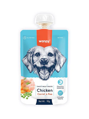 Wanpy Tasty Meat Dog Chicken 90grs