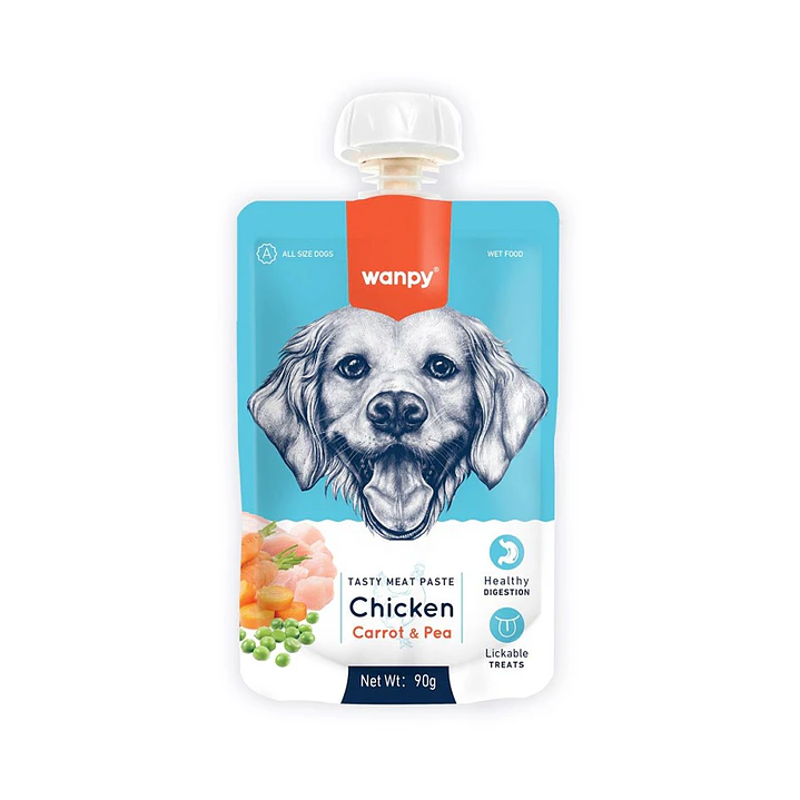 Wanpy Tasty Meat Dog Chicken 90grs 1
