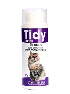 Tidy gatos Shampoo en seco perfumado 100g