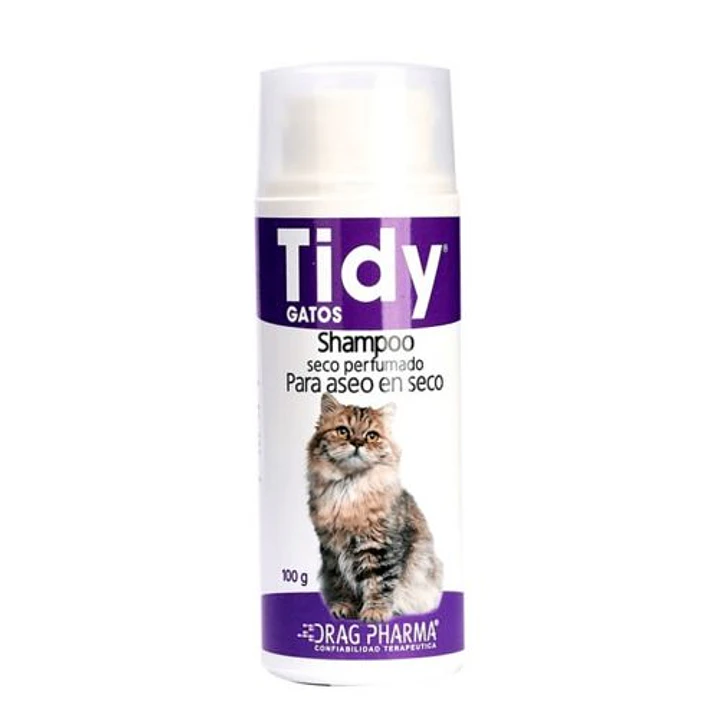 Tidy gatos Shampoo en seco perfumado 100g 1