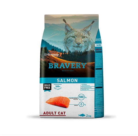 Bravery Salmon Gato Adulto 2kg