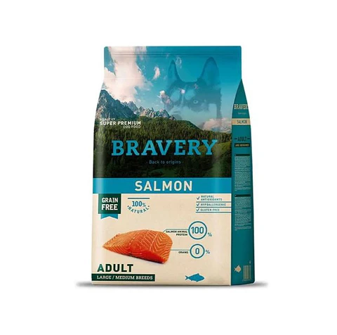 Bravery 4kg Salmon Perro Adulto