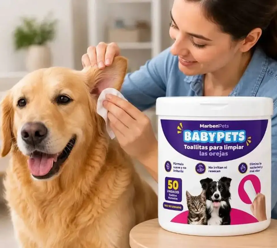 Toallitas para los Oidos 50un. Baby Pets  2