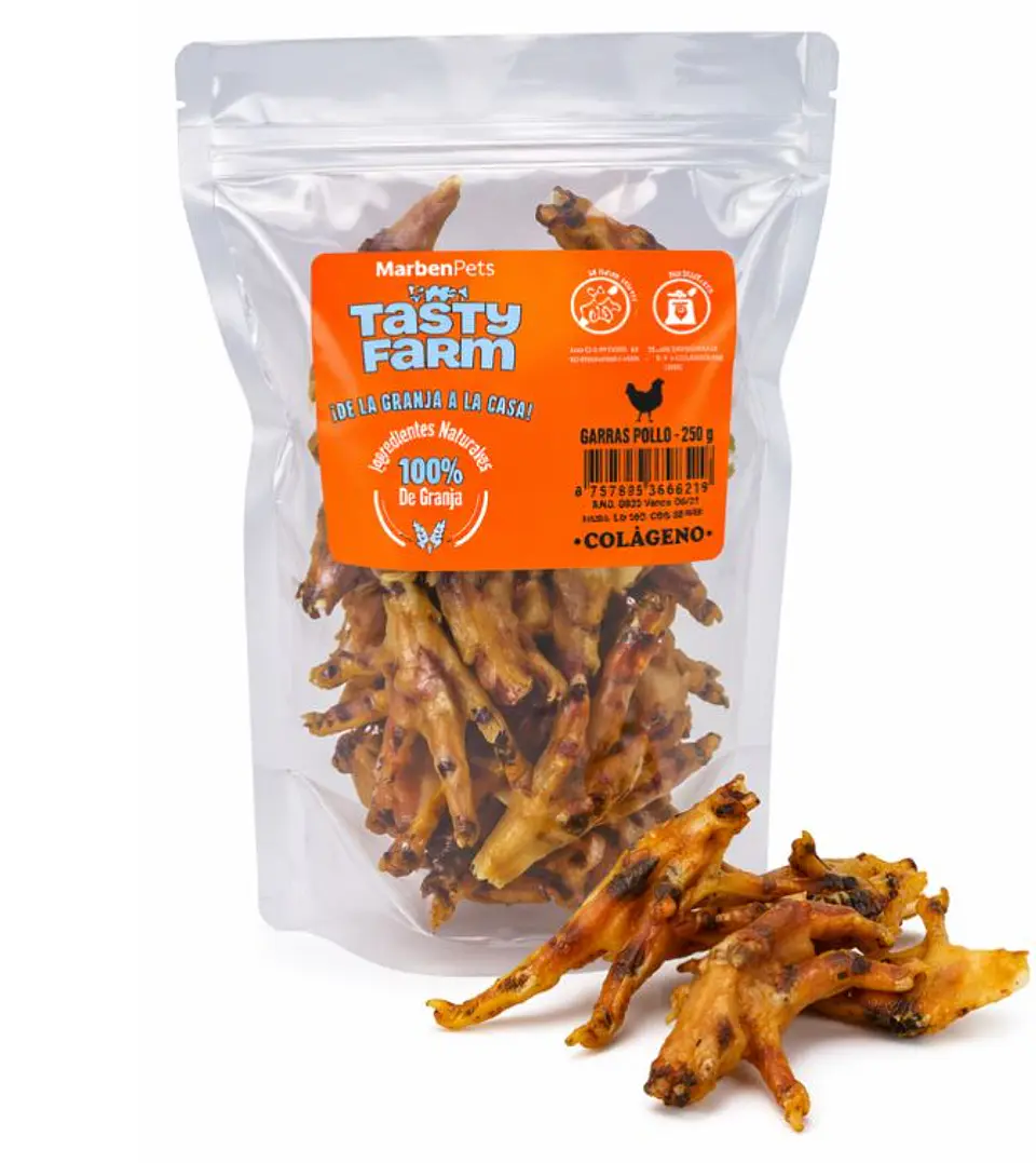 Garras de pollo 250 grs Tasty Farm 1