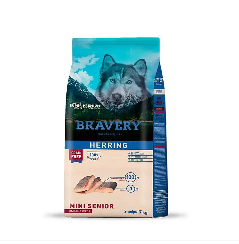 BRAVERY HERRING SENIOR SMALL BREEDS 7kg 1
